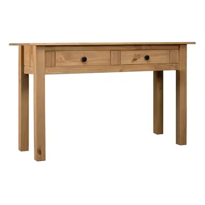 vidaXL Solid Wood Pine Console Table Panama Range Drawers Sideboard Hall Table