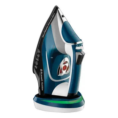 Russell Hobbs Cordless Steam Iron with One Temp Technology, Fast second charge, Ceramic soleplat