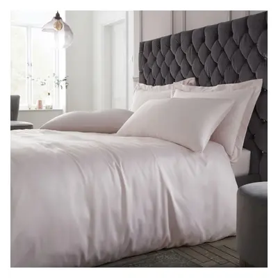 Silky Soft Satin Duvet Cover Blush Super King