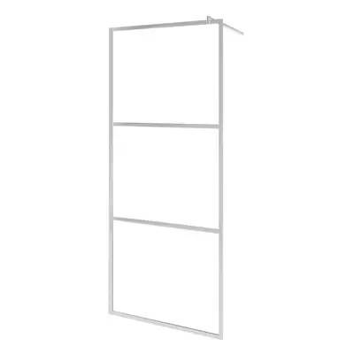 (silver, x cm) vidaXL Walk-in Shower Wall with ESG Glass Bathroom Screen Shower Partition