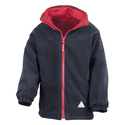 (13/14, Red/Navy) Result Childrens/Kids Reversible Storm Stuff Anti Pilling Fleece Waterproof Ja