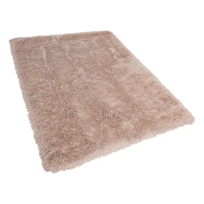 Shaggy Area Rug x cm Beige CIDE