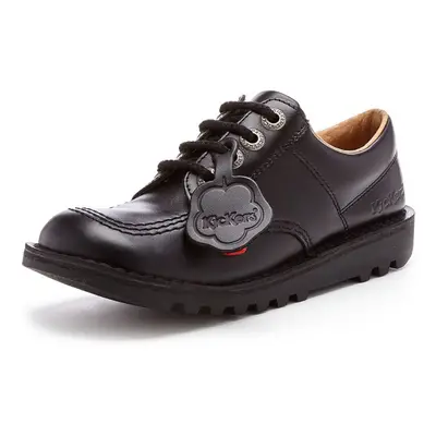 Kickers Kick Lo Core Junior Leather Shoes in Black 1KF0000439BTW [UK EU 34]