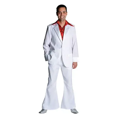 (2XL) 70's Disco / Pimp Suit - White