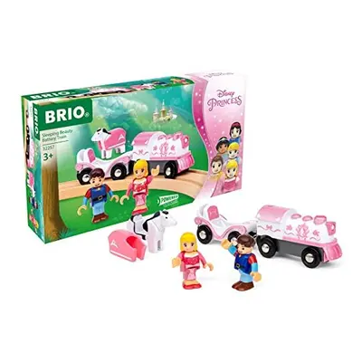 Disney Princess Sleeping Beauty Battery Powered Train and Carriage - Compatible with Most BRIO R