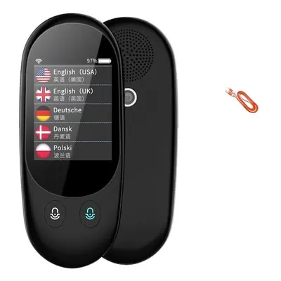 (Black) Smart Voice Multi-Language Touch Screen Translator