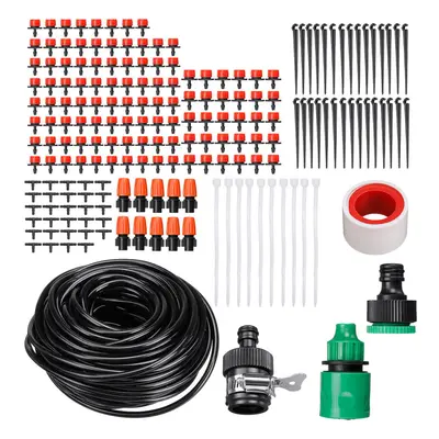 (25M 191pcs One Set) 33/133/91/191Pcs Automatic Drip Irrigation Controller System Kit Micro Spri