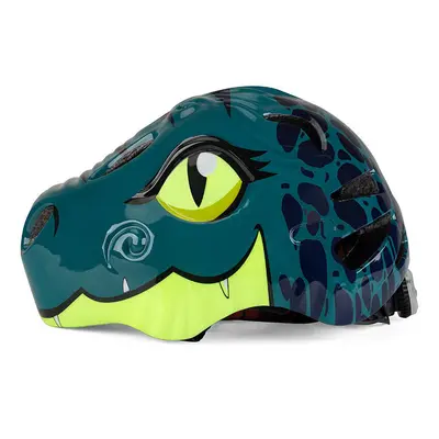 (Dark Green) Cartoon Dinosaur Kids Bicycle Helmets Children Cycling Skating Scooting Helmet Kid 