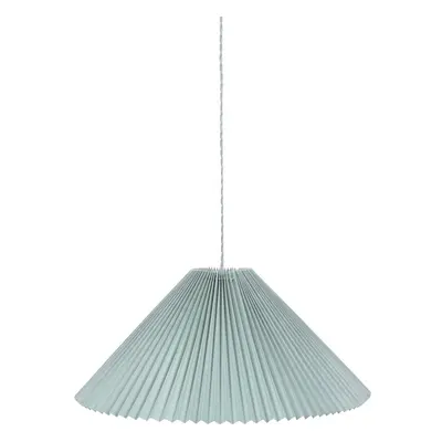 ValueLights Akira Blue Pleated Single Drop Ceiling Light & LED Bulb