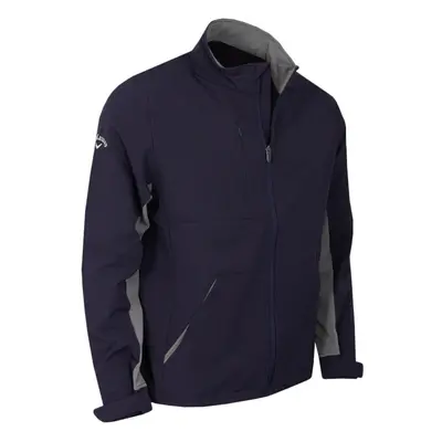 (XXL, Peacoat) Callaway Golf Mens Premium SwingTech Water Resistant Golf Wind Jacket