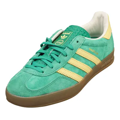 (4.5) adidas Gazelle Indoor Mens Fashion Trainers in Green Yellow