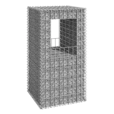 vidaXL Gabion Basket Post Iron Patio Outdoor Garden Planter Gabion Post Rails