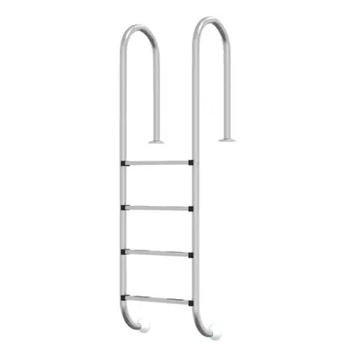 (54 x x 184.5 cm, for flat surface) vidaXL Pool Ladder Stainless Steel Inground Pool Step Ladder