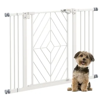 Pressure Fit Safety Gate w/ Auto Closing Door, Double Locking, 74-100cm Openings