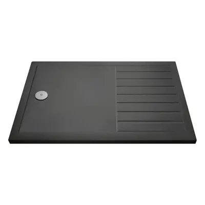 Premium Walk-In Shower Tray 1400mm x 800mm - Slate Grey