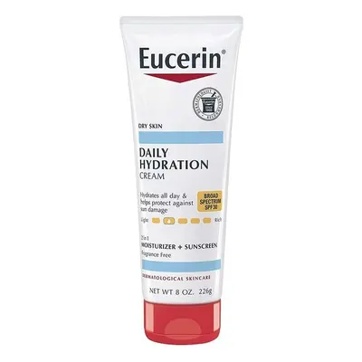 Eucerin Daily Hydration Body Cream Moisturiser With SPF 30, Broad Spectrum Body Lotion For Dry S