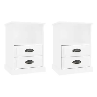 (high gloss white, pcs) vidaXL Bedside Cabinets Side Table Nightstand Bedroom Bed Cabinet Bed Ta