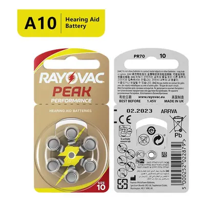 Hearing Aid Batteries A10, PCS