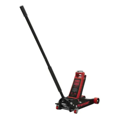 Hydraulic Trolley Jack - 4000kg Limit - Twin Piston - 533mm Max Height - Red