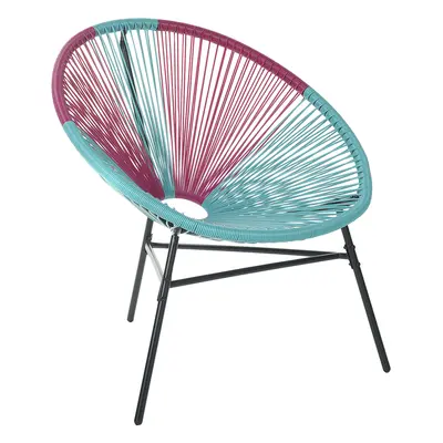 Garden Chair ACAPULCO PE Rattan Turquoise