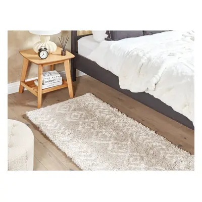 Shaggy Area Rug x cm Light Beige KAPAN