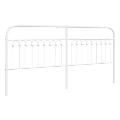 (white, cm) vidaXL Metal Headboard Bedroom Home Bed Header Bed Headboard White cm