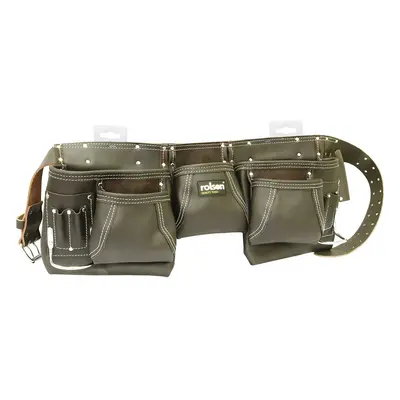 Rolson Twin Pocket Single Tool Belt - Black