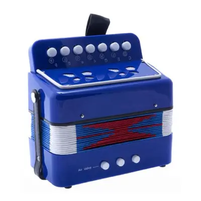 SKY Accordion Blue Color Button Bass Kid Music Instrument Easy to Play