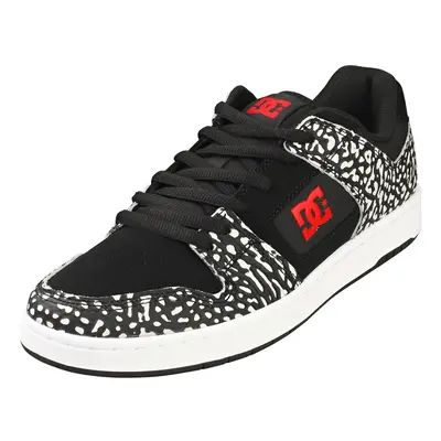 DC Shoes Manteca Se Mens Skate Trainers in Black Red - UK