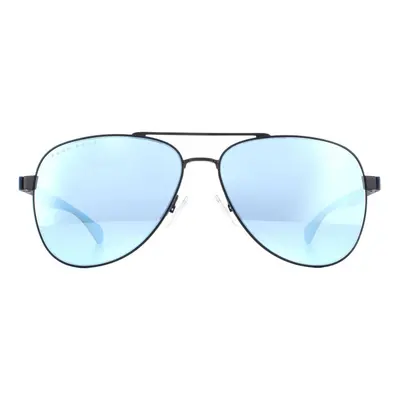 Hugo Boss Sunglasses BOSS 1077/S FLL 3J Matte Blue Blue Mirror