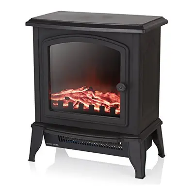 Warmlite WL46021 Mable Electric Compact Stove Fire with Adjustable Thermostat Control, Realistic