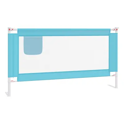 vidaXL Toddler Safety Bed Rail Blue 160x25 cm Fabric Baby Cot Bed Protection