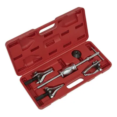 5 Piece Gear & Bearing Puller Set - 1.2kg Slide Hammer - 100mm Triple Legs