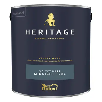 (Midnight Teal) Dulux Heritage Velvet Matt 125ml Tester Pot