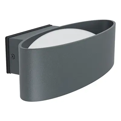 IP44 Outdoor Wall Light Anthracite Aluminium & Steel 10W Built in LED