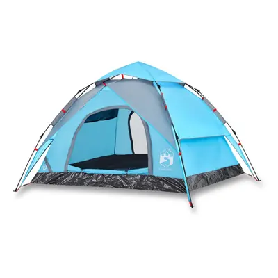 (Blue, x x cm) vidaXL Camping Tent Dome Tent Lightweight Tent Blackout Fabric Quick Release