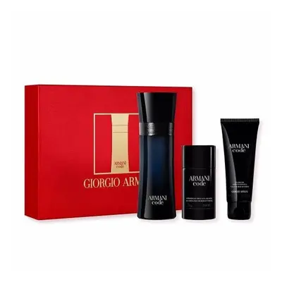 Armani Code Pcs Set For Men: 4.2 Eau De Toilette Spray + 2.5 All Over Body Shampoo + 2.6 Deodora