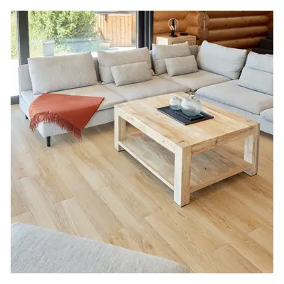 (Beige) Self-Adhesive Floor Planks - Planks Per Pack Covering 5mÂ² (53.8 ftÂ²) - Peel And Stick 