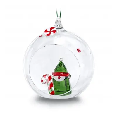 Swarovski Holiday Cheers Ball Ornament Santas Elf Crystal Sculpture