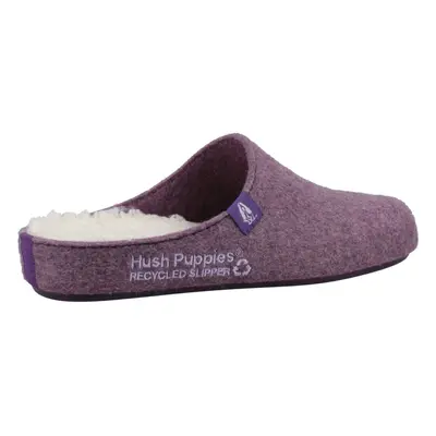 (Purple, (Adults')) Hush Puppies The Good 90% Recycled RPET Polyester Women's Purple Slippers