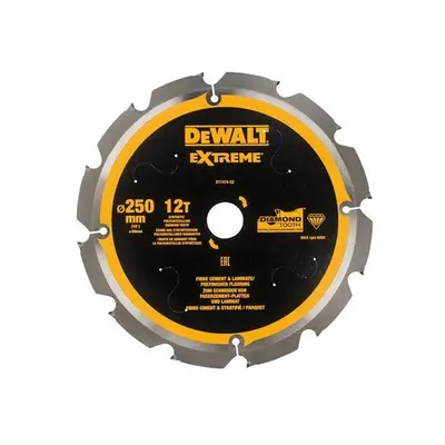 DEWALT DT1474-QZ Extreme PCD Fibre Cement Saw Blade x 30mm x 12T