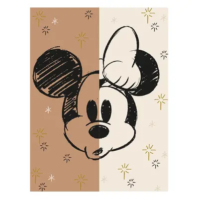 Disney Half/Half Mickey & Minnie Mouse Canvas Print