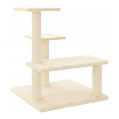 (cream) vidaXL Cat Tree Cat Tower with Sisal Scratching Posts Activity Centre Cream