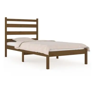 (honey brown, x cm) vidaXL Solid Wood Pine Bed Frame Wooden Bedstead Bed Base Multi Colours/Size