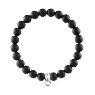 Thomas Sabo Sterling Silver Black Charm Bracelet X0219-023-11