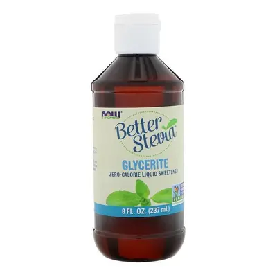 Now Foods, Better Stevia, Zero-Calorie Liquid Sweetener, Glycerite, fl oz (237 ml)