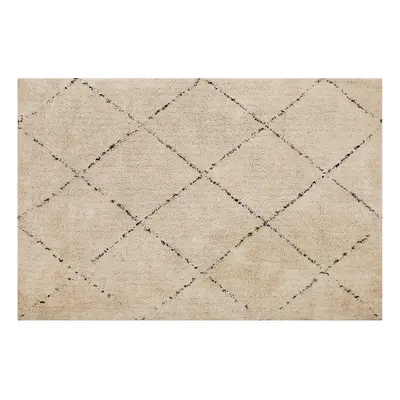 Area Rug x cm Beige and Black MUTKI