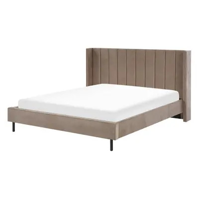 Bed VILLETTE x cm (EU Super King) Velvet Taupe