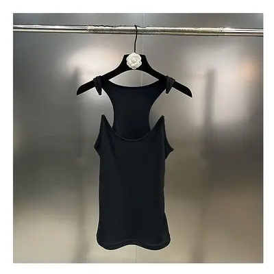 (Invisible Strap Design Y/project Vest Ribbed Cami Tank Sleeveless Women Tops) Invisible Strap D