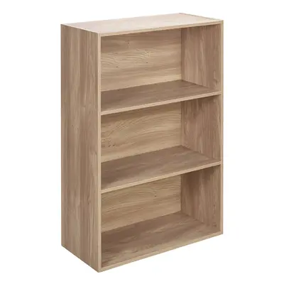 (Oak) Tier Wide | Bookcase